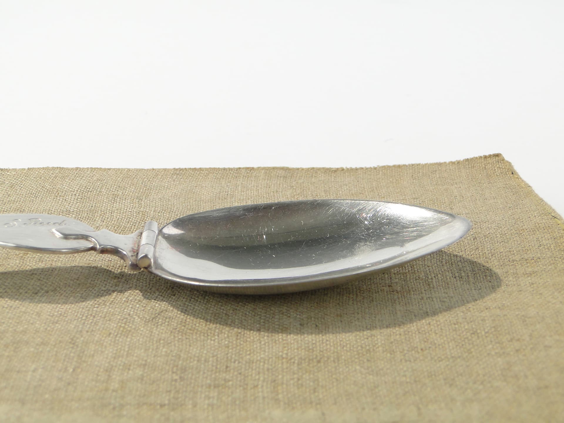 Srebrna łyżka podróżna, składana - 159954