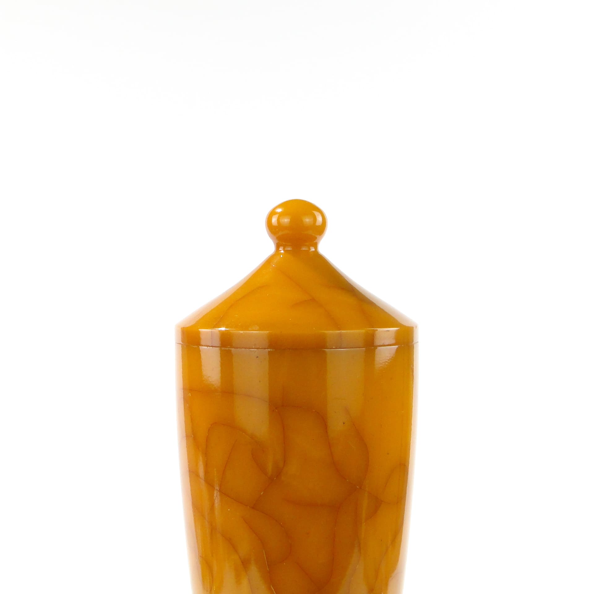 Modernistyczna amfora z mlecznego bakelitu Polska lata 30. - 159997