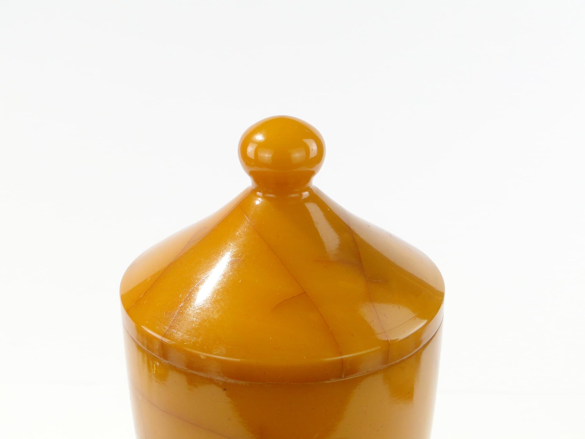 Modernistyczna amfora z mlecznego bakelitu Polska lata 30. - 159994