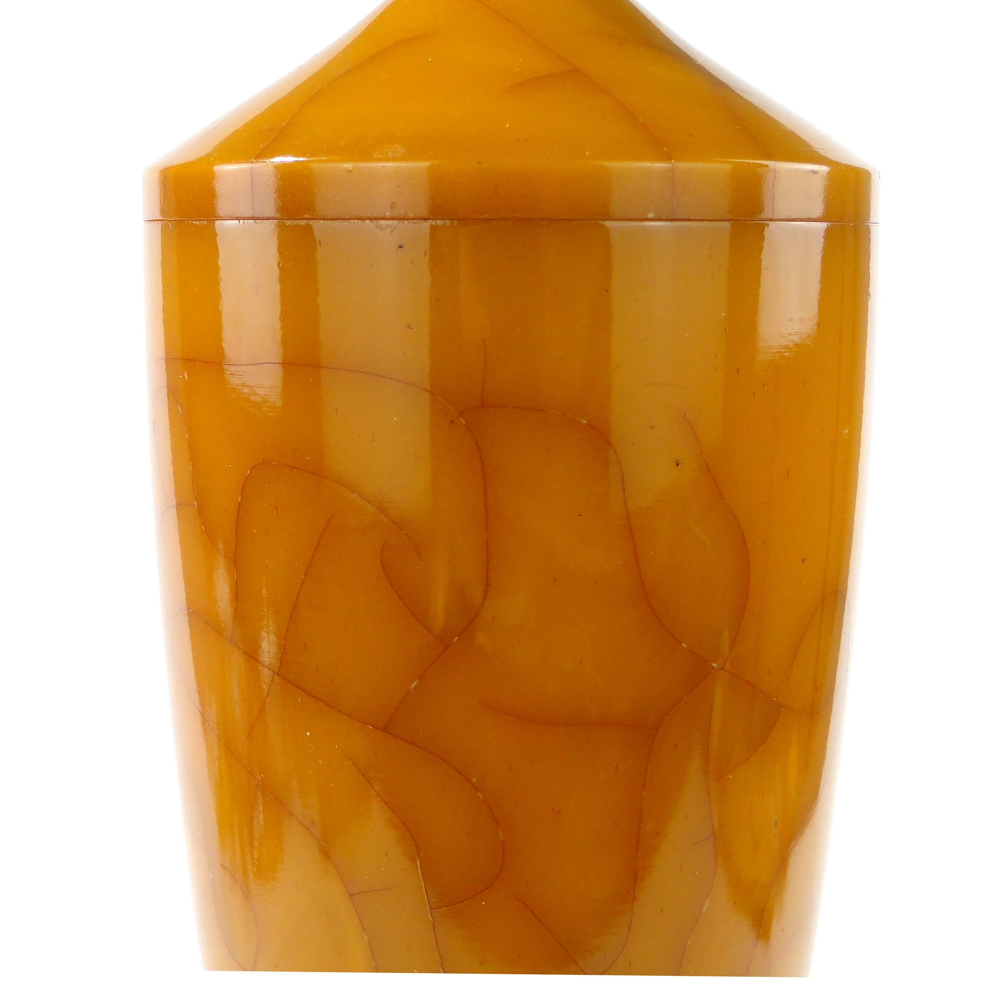 Modernistyczna amfora z mlecznego bakelitu Polska lata 30. - 160001