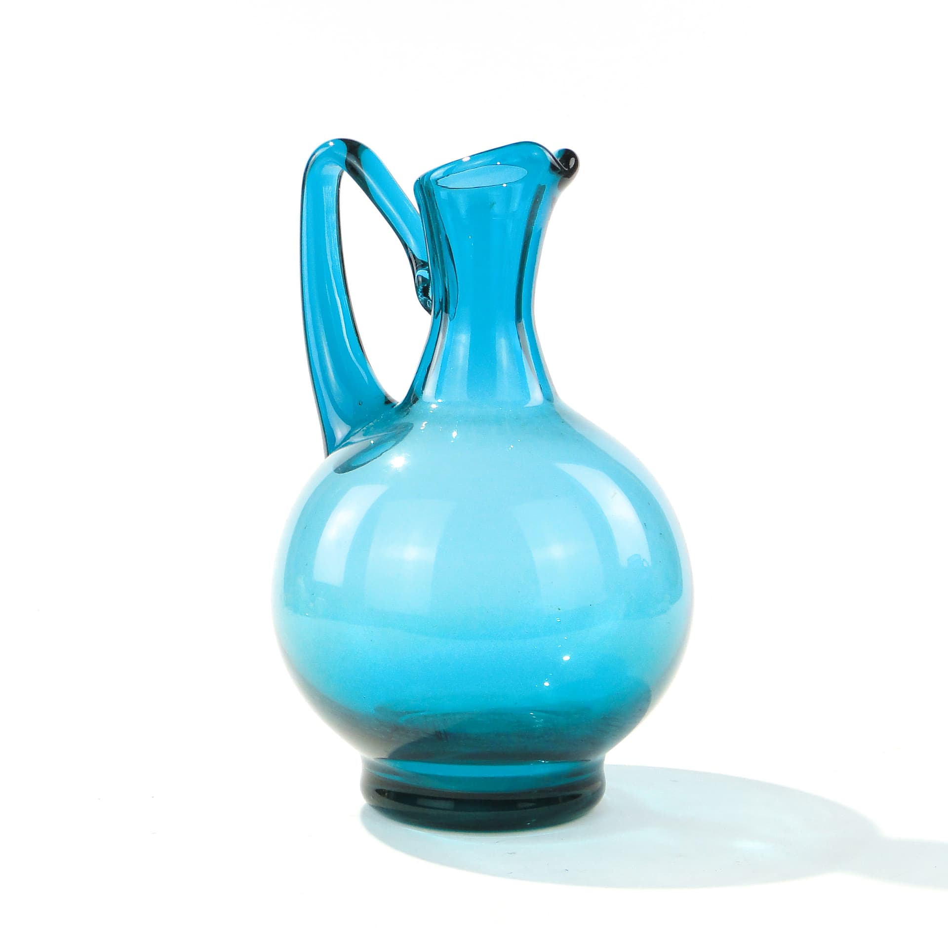 Turkusowa karafka, proj. Z. Horbowy, Huta Sudety, Polska, 1971 - 160002