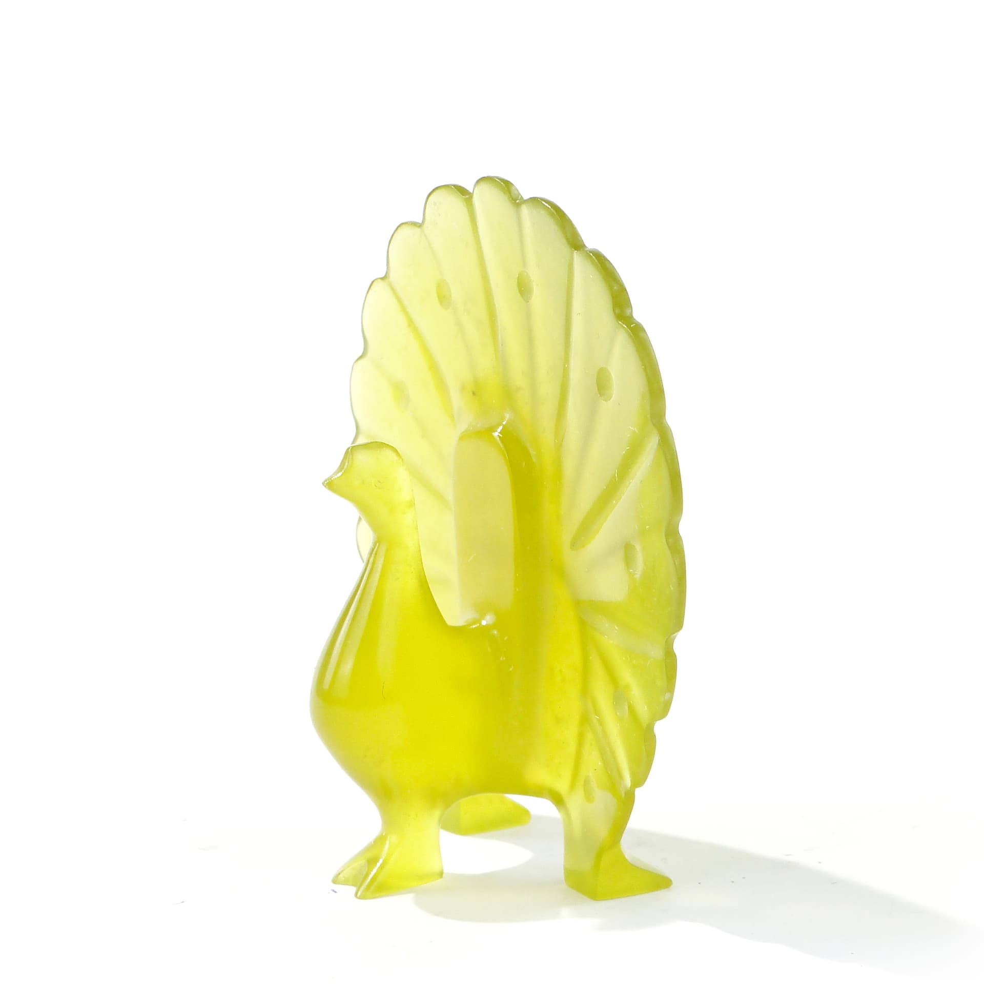 Figura pawia z jadeitu, lata 50. - 160012