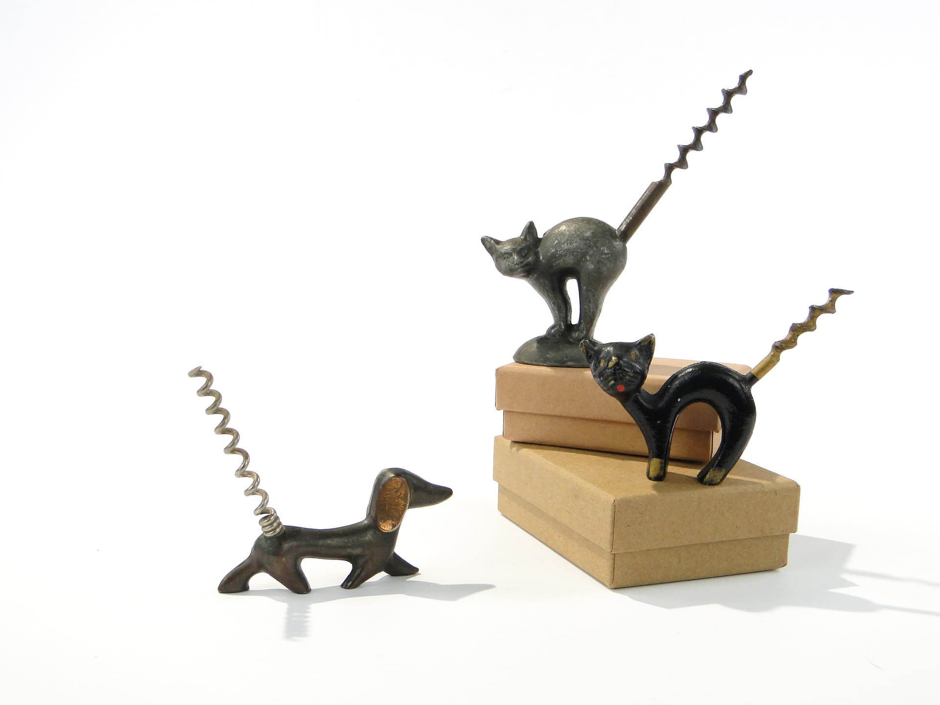 Korkociąg z kotkiem koci grzbiet - 160020