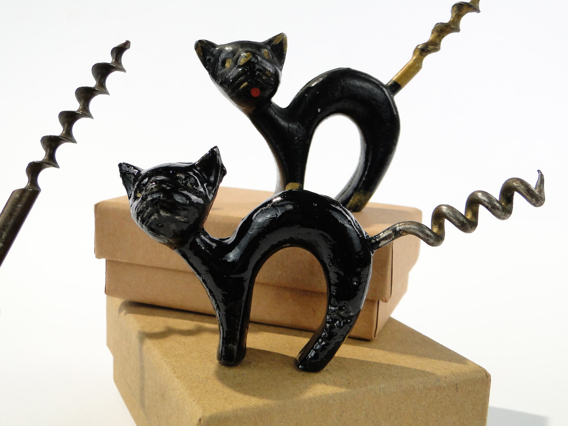 Korkociąg z kotkiem koci grzbiet - 160036