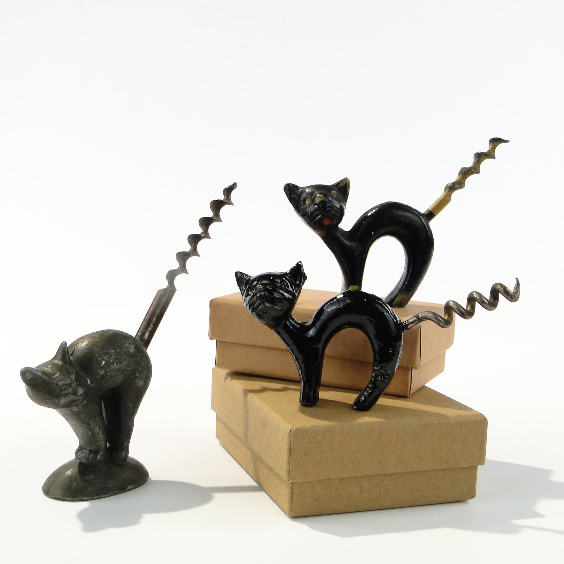 Korkociąg z kotkiem koci grzbiet - 160033