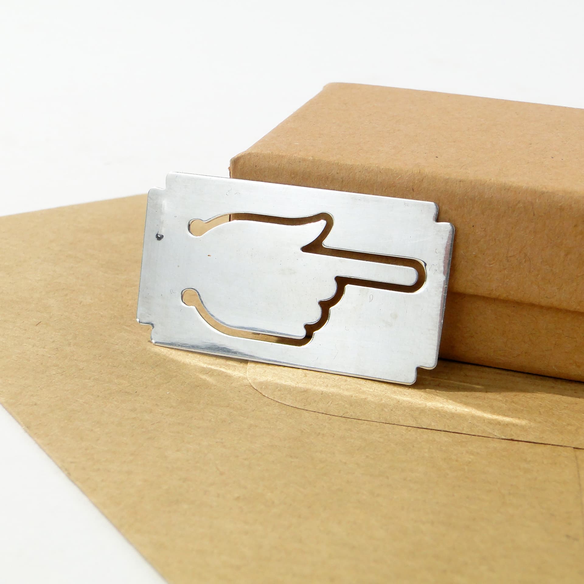 Bookmark Postmodernist, silver, Italy, 1980s. - 160045