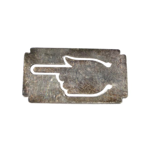 Bookmark Postmodernist, silver, Italy, 1980s. - DIMENSION