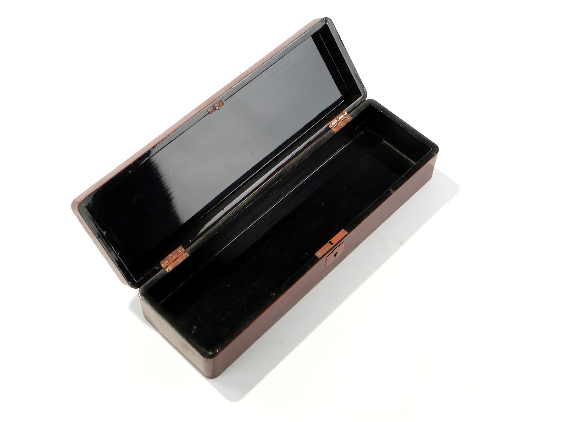 Orientalne pudełko z laki, epoka Meji, Japonia. - 160055