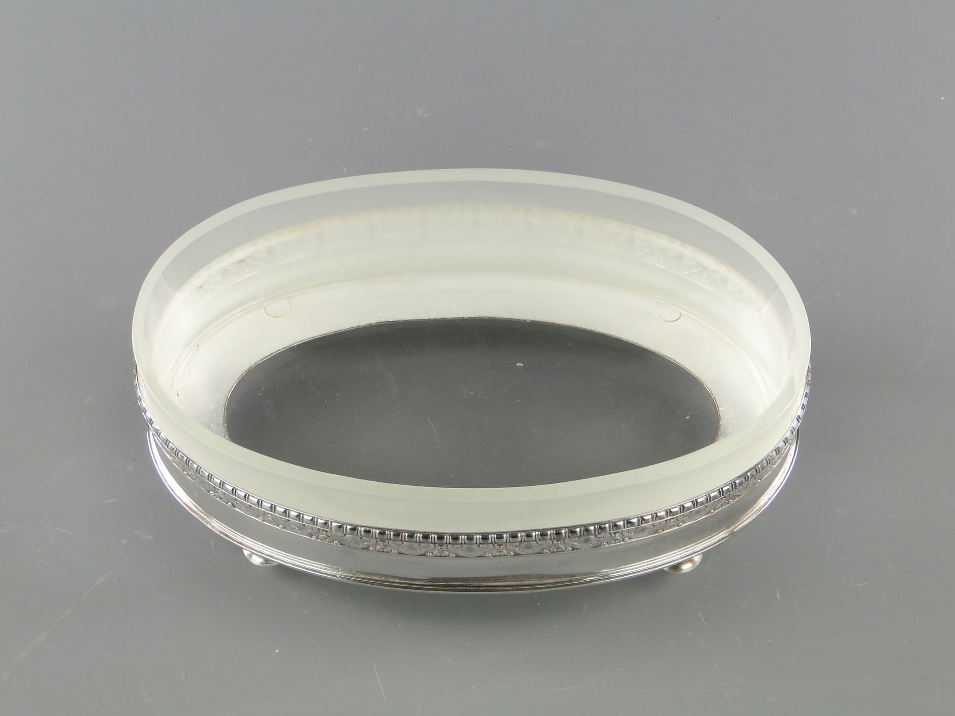 Jardinière Art déco, silver, brass, glass, Germany, 1920s. - 160078