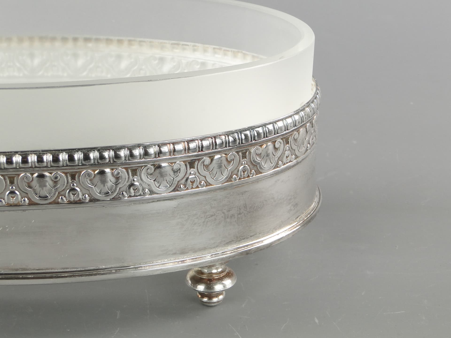 Jardinière Art déco, silver, brass, glass, Germany, 1920s. - 160076