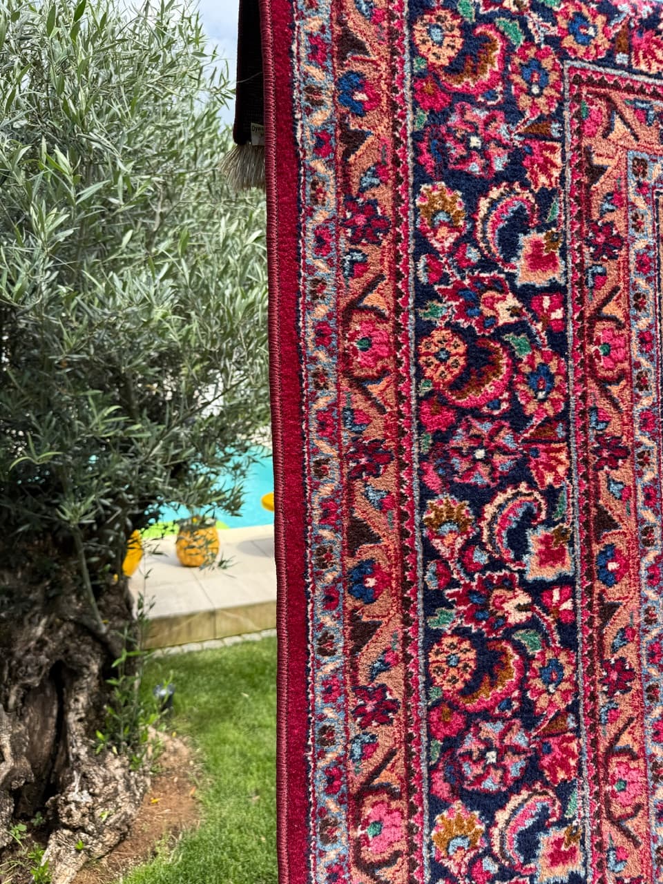 Dywan Meshed, czerwony, wełna, Iran, lata 80. - 160119