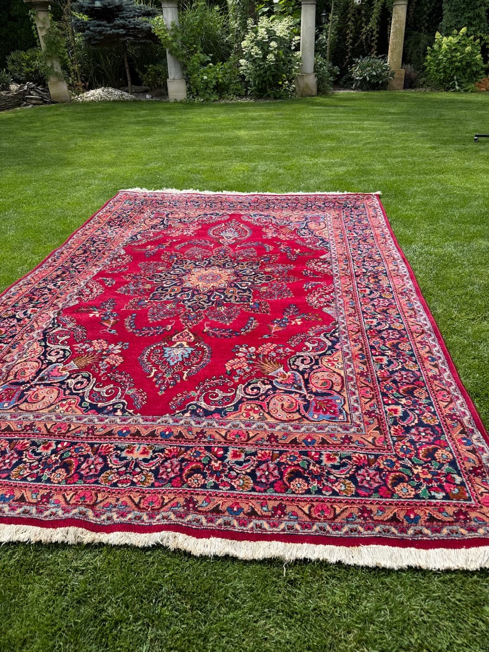 Dywan Meshed, czerwony, wełna, Iran, lata 80. - 160116