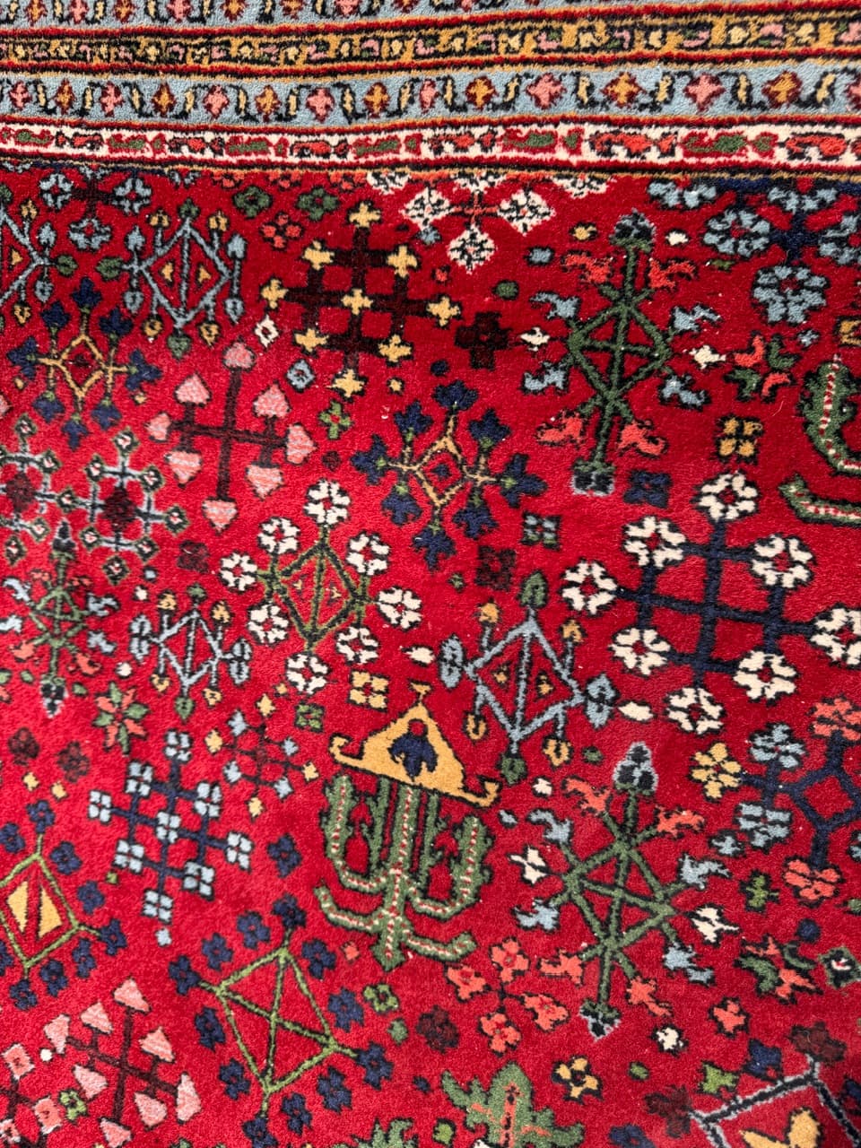 Dywan Indo Bidjar, multikolor, wełna, Indie - 160134