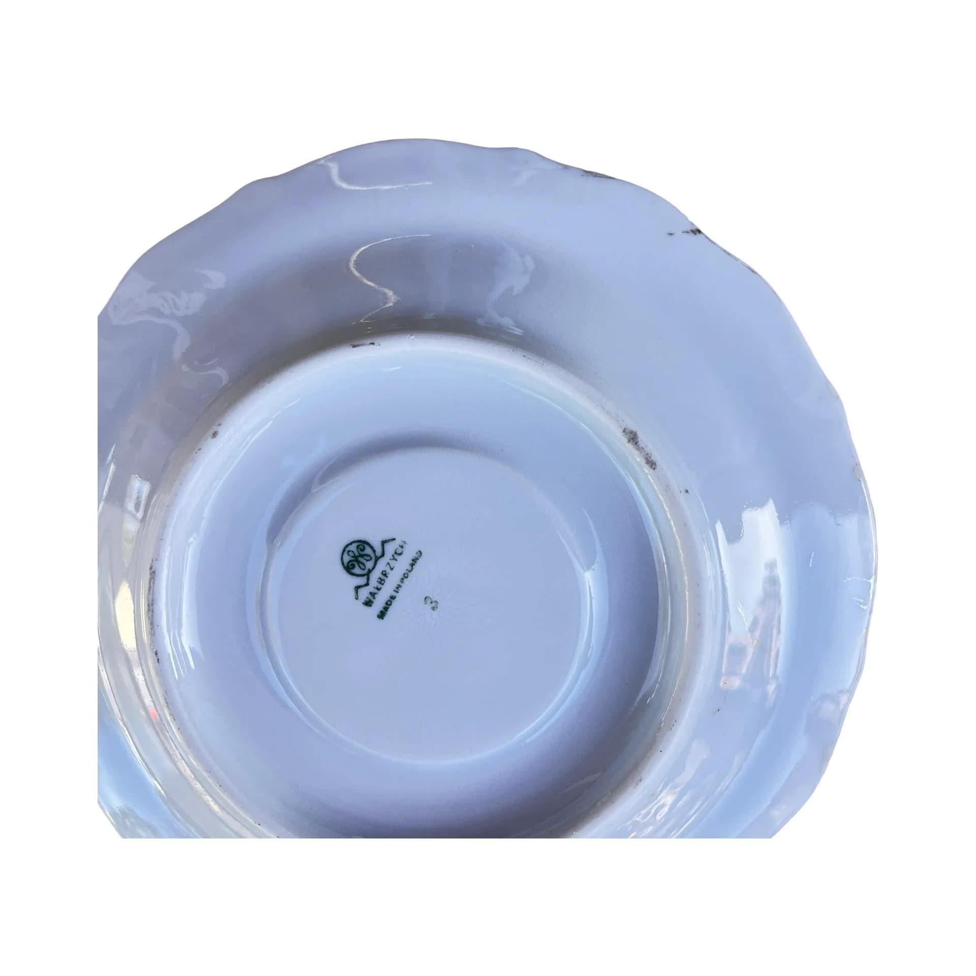 Zestaw śniadaniowy marmurkowy szary, porcelana, Wawel, Polska, lata 70. - 160198