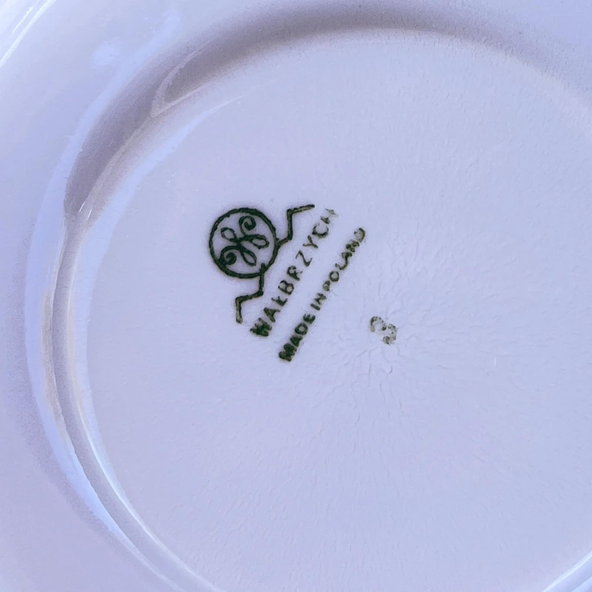 Zestaw śniadaniowy marmurkowy szary, porcelana, Wawel, Polska, lata 70. - 160192