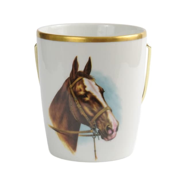 Kubełek do lodu, biały, porcelana, Niemcy, lata 60. - WYMIARY