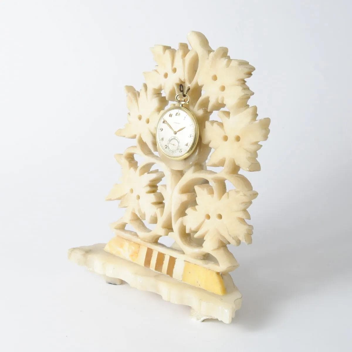 Pocket Watch Stand, ivory alabaster, Italy, 19th c. - 160564