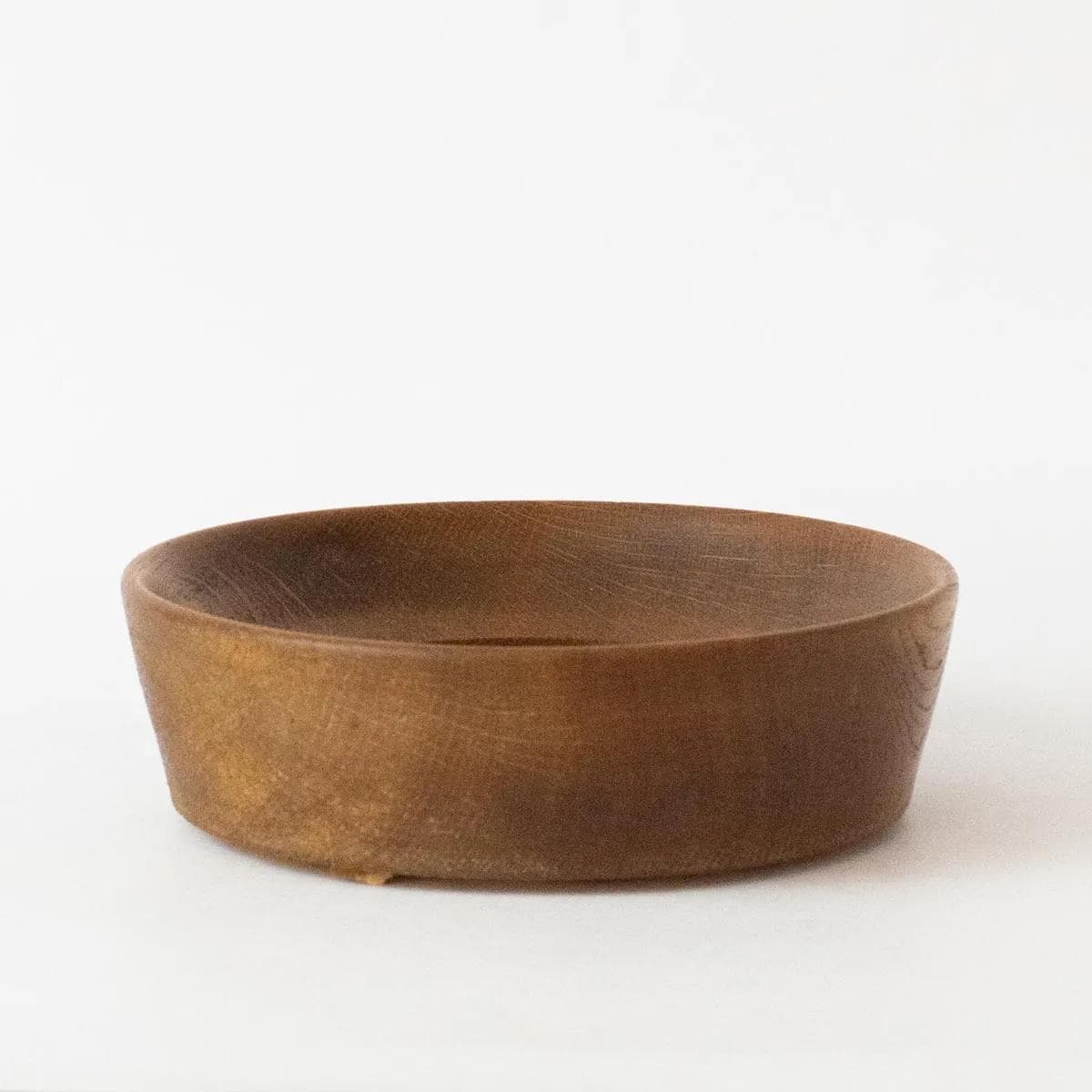 Tondo, brown terracotta, by K. Van Der Kaaij, Belgium, 1960s. - 160547