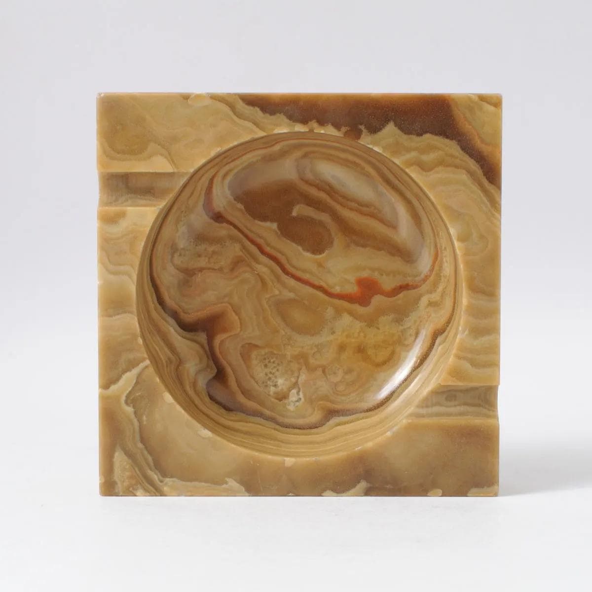 Bowl, brown onyx, Italy, 1970s. - 160544