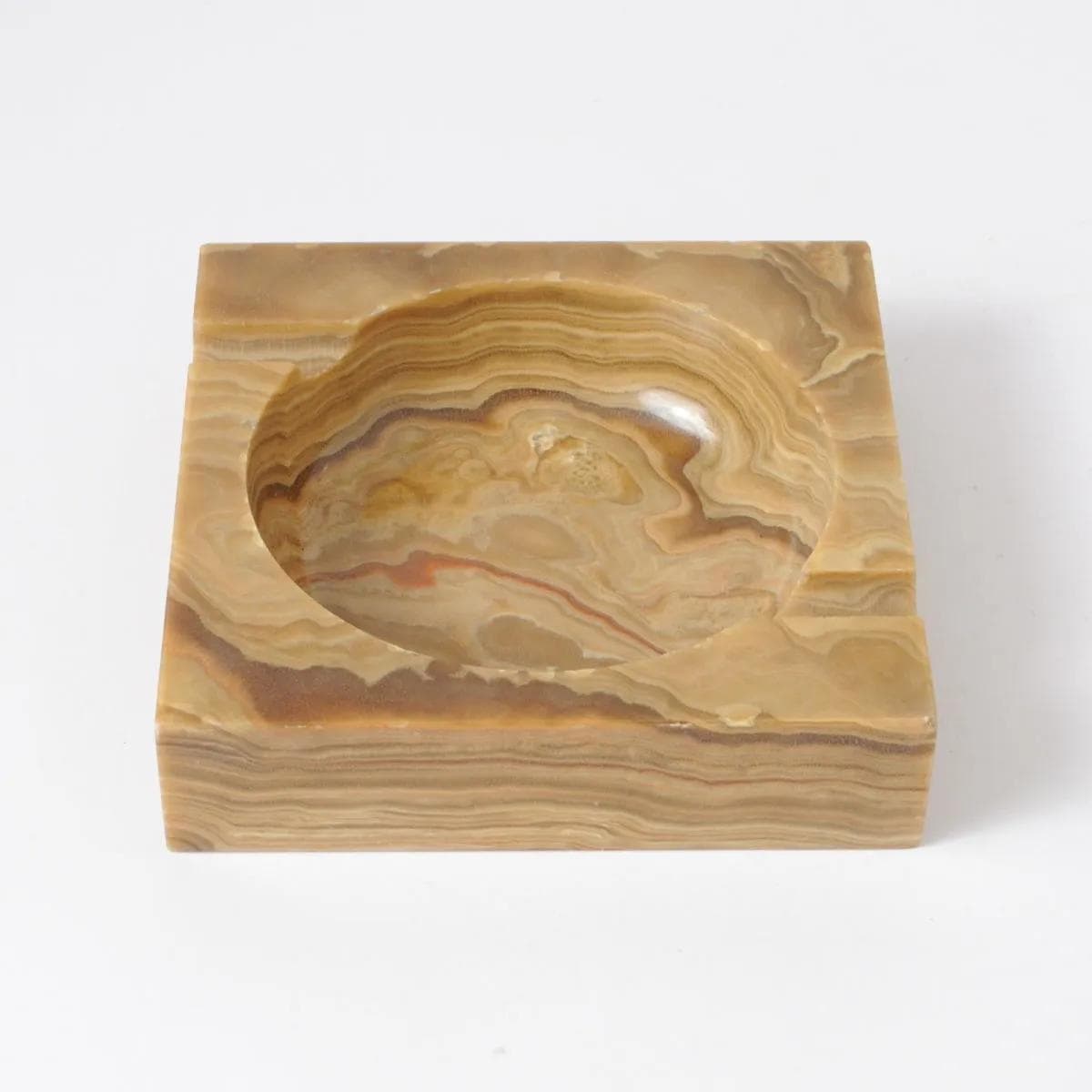 Bowl, brown onyx, Italy, 1970s. - 160542