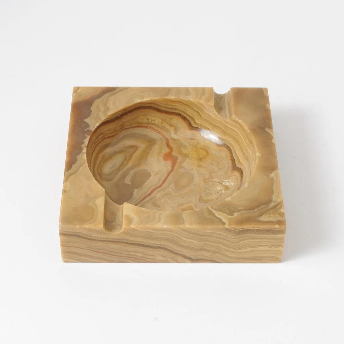 Bowl, brown onyx, Italy, 1970s. - 160540