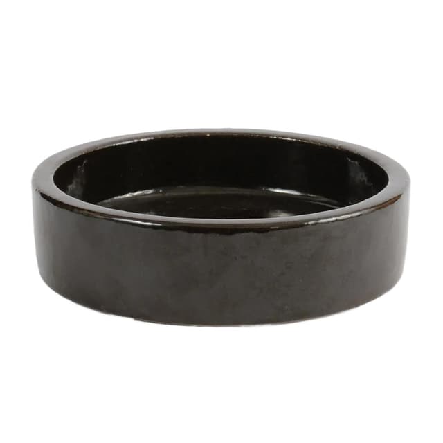 Platter Hasle, brown, ceramic, Denmark, 1970s. - DIMENSION