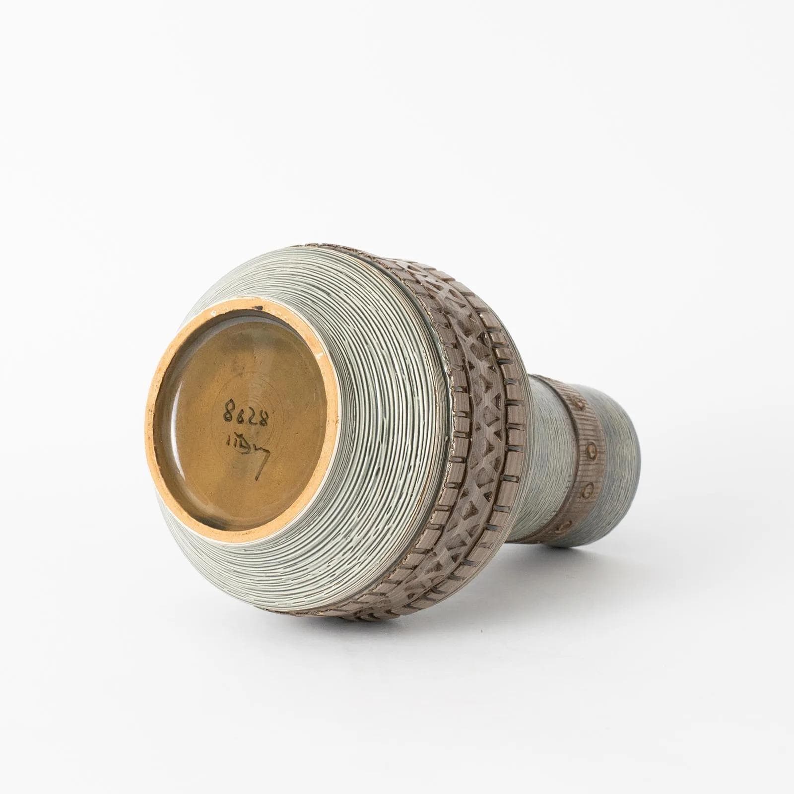 Vase, beige grey, ceramic, Fratelli Fanciullacci, Italy, 1960s. - 160522