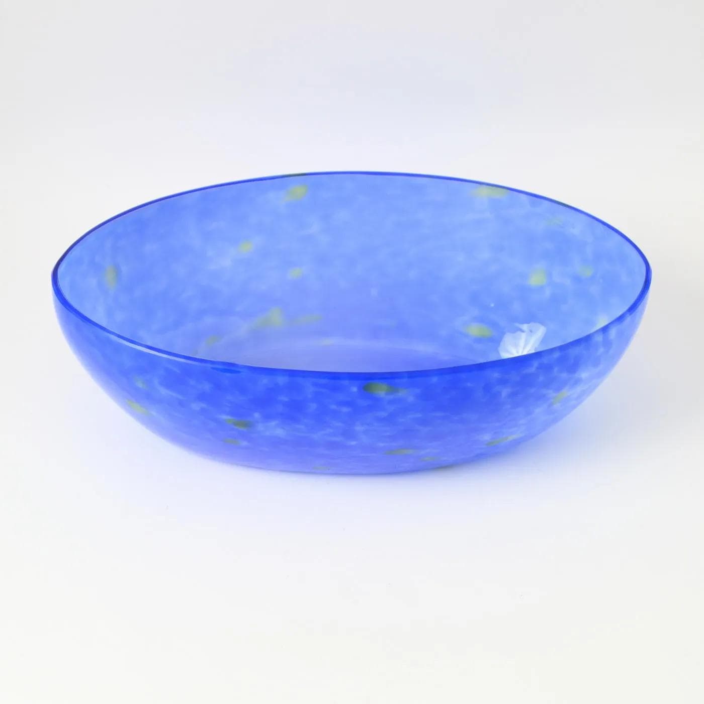 Bowl, Art Deco, dark blue green, glass, Czechoslovakia, 1920s. - 160515