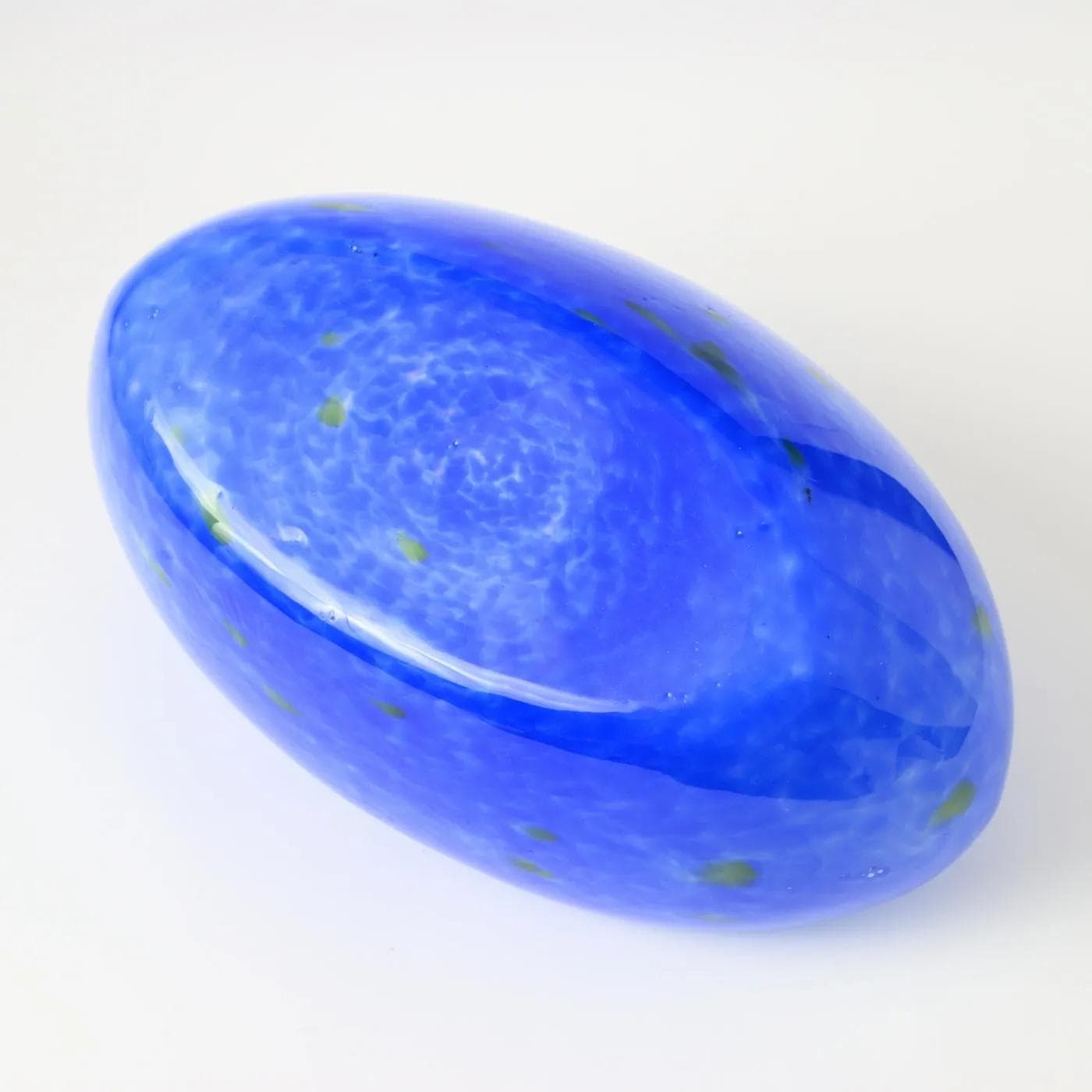 Bowl, Art Deco, dark blue green, glass, Czechoslovakia, 1920s. - 160517