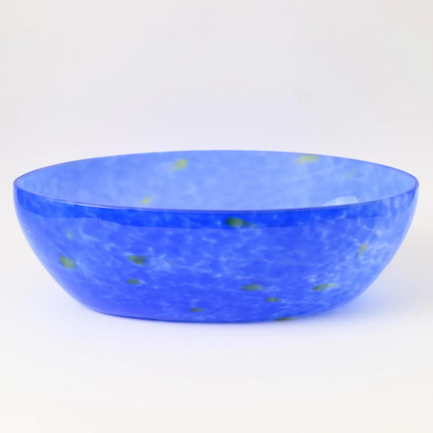Bowl, Art Deco, dark blue green, glass, Czechoslovakia, 1920s. - 160514