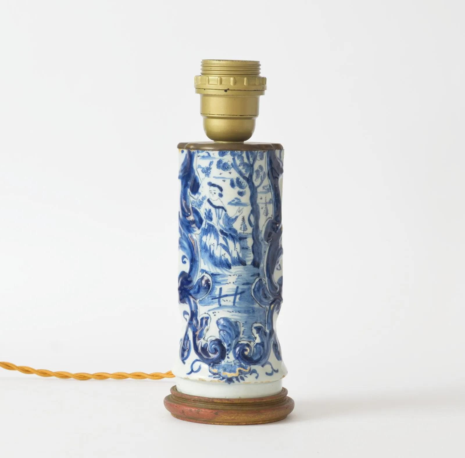 Lampa stołowa Delft, kość słoniowa, Holandia, XVIII w. - 160510