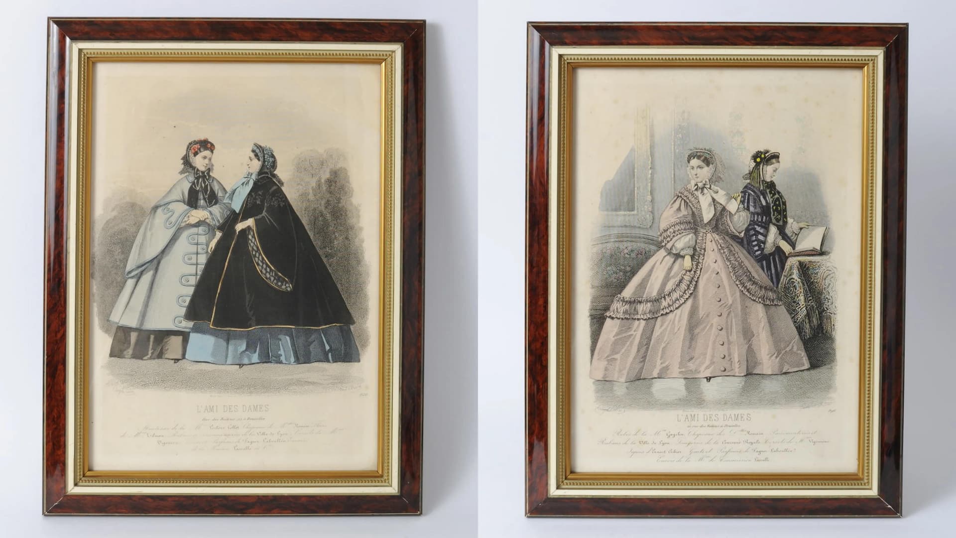 Pair of fashion prints L'Ami des Dames, multicolor, France, 19th c. - 160499