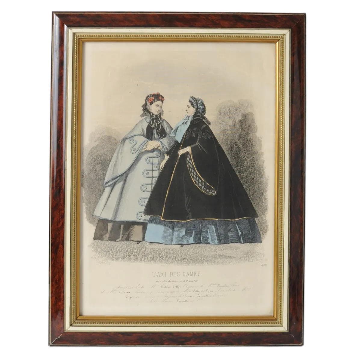 Pair of fashion prints L'Ami des Dames, multicolor, France, 19th c.