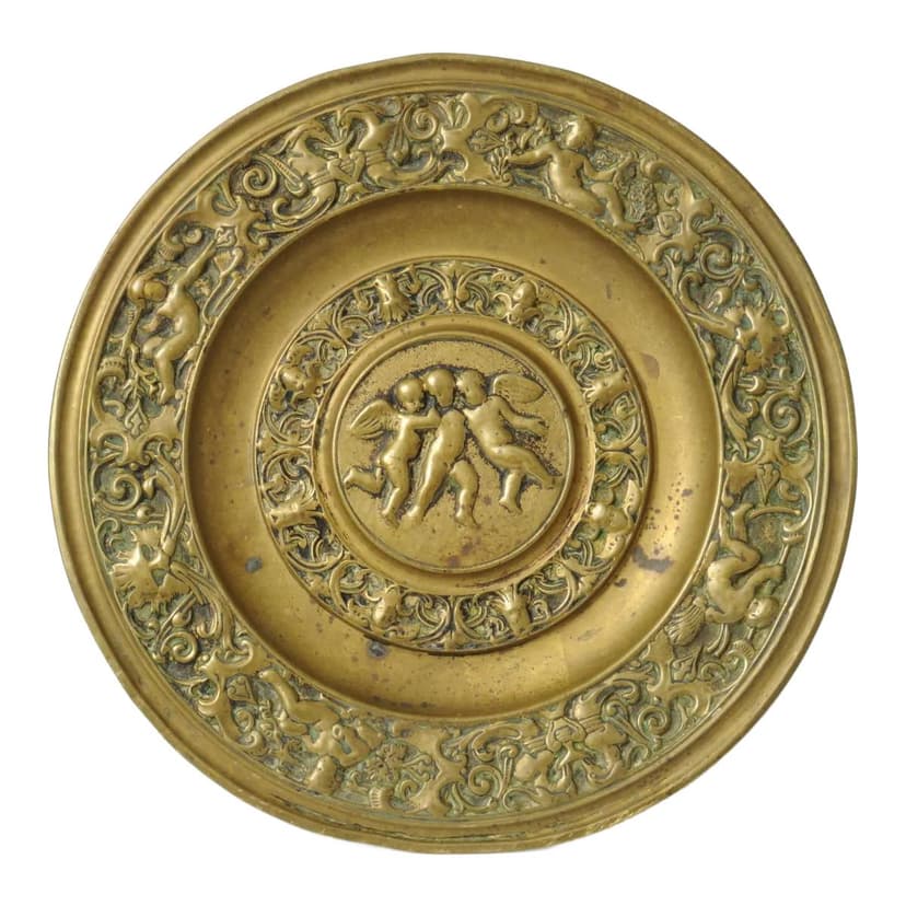 Tazza on Stem, golden brass, France, 19th c.