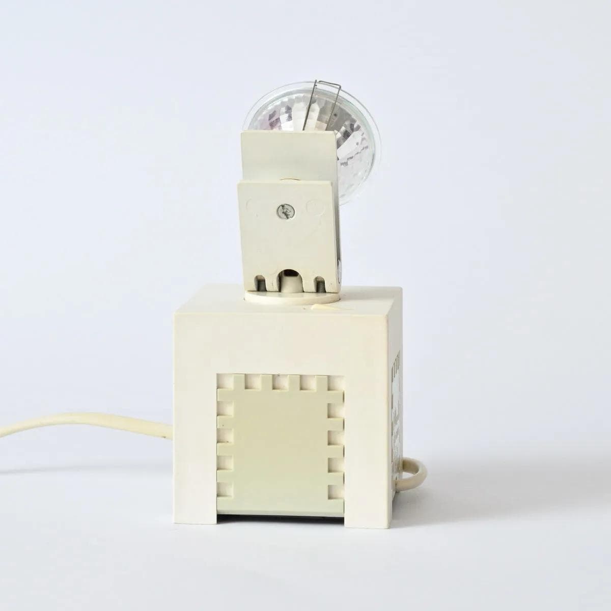 Table lamp Osram Minispot, ivory white plastic, Germany, 1980s. - 160468
