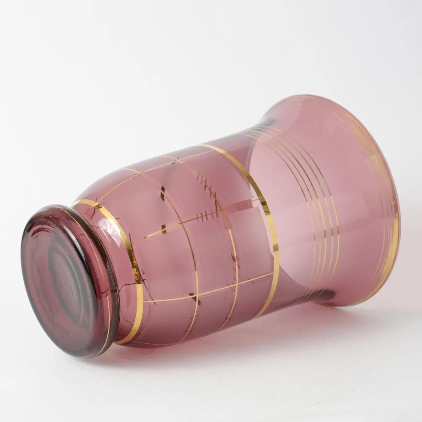 Vase Art Deco, violet glass, Rupel Boom, Belgium, 1930s - 160440