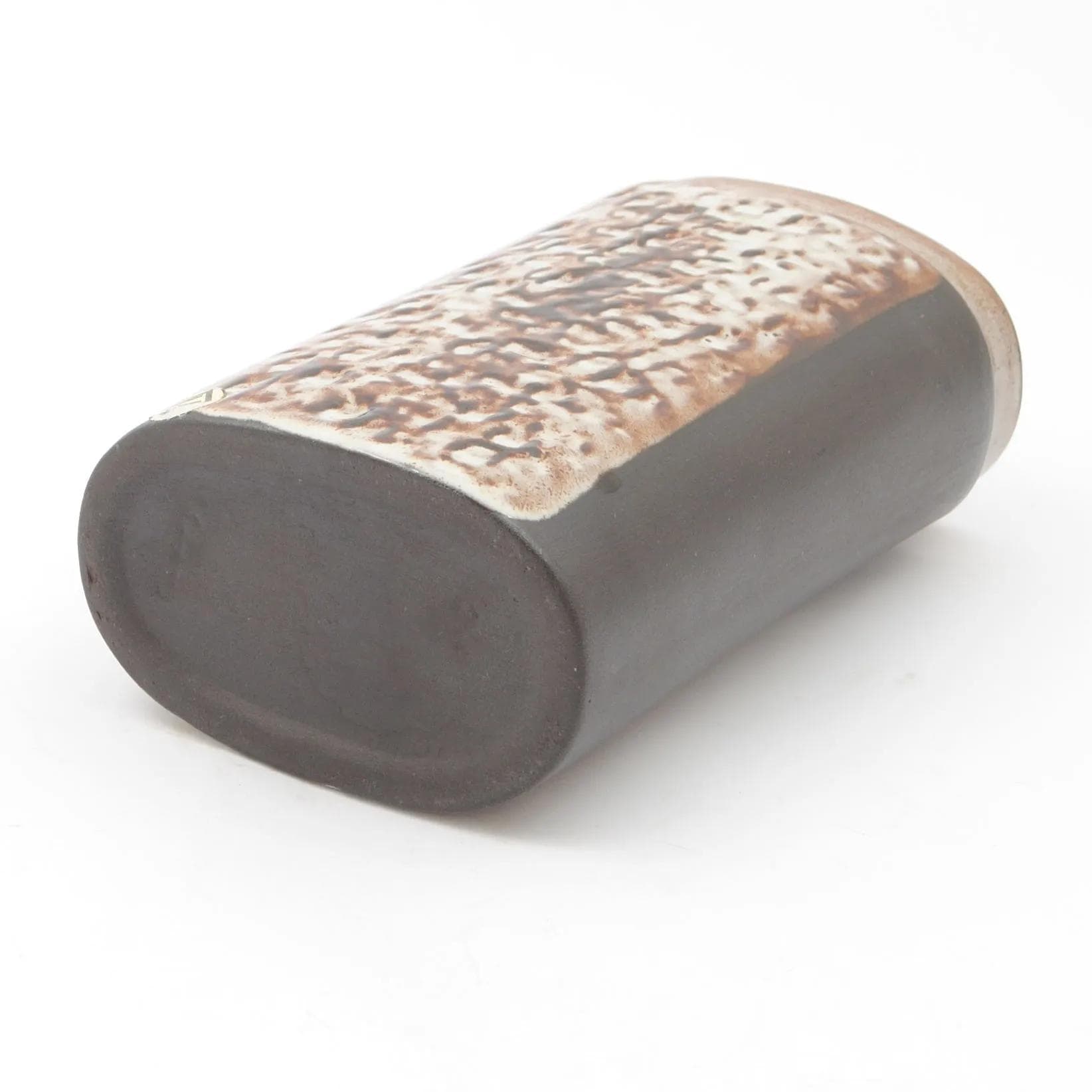 Vase, brown, ceramics, by J. Forejtová, Czechoslovakia, 1970s. - 160409