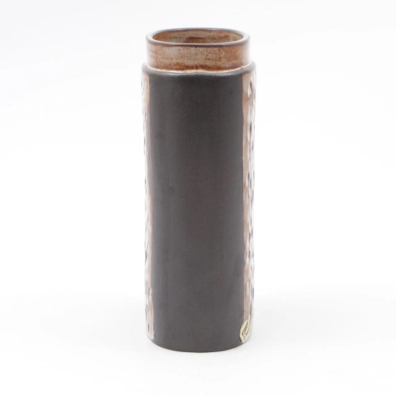 Vase, brown, ceramics, by J. Forejtová, Czechoslovakia, 1970s. - 160408