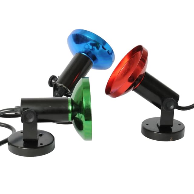 Komplet trzech kinkietów, multikolor, metal, lata 80. - WYMIARY