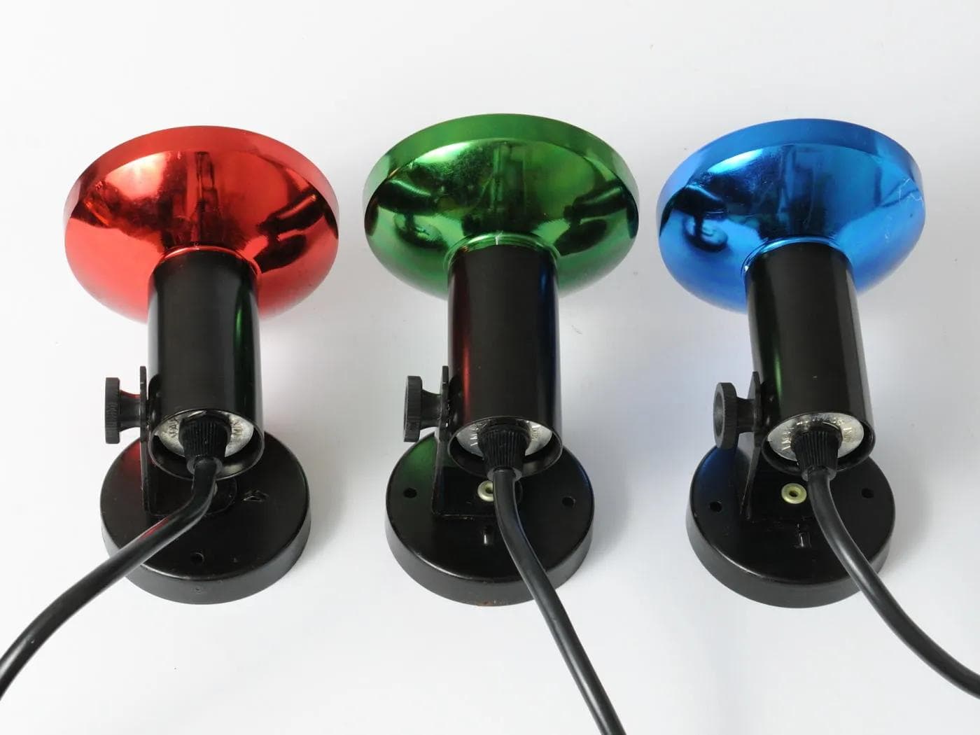 Komplet trzech kinkietów, multikolor, metal, lata 80. - 160395