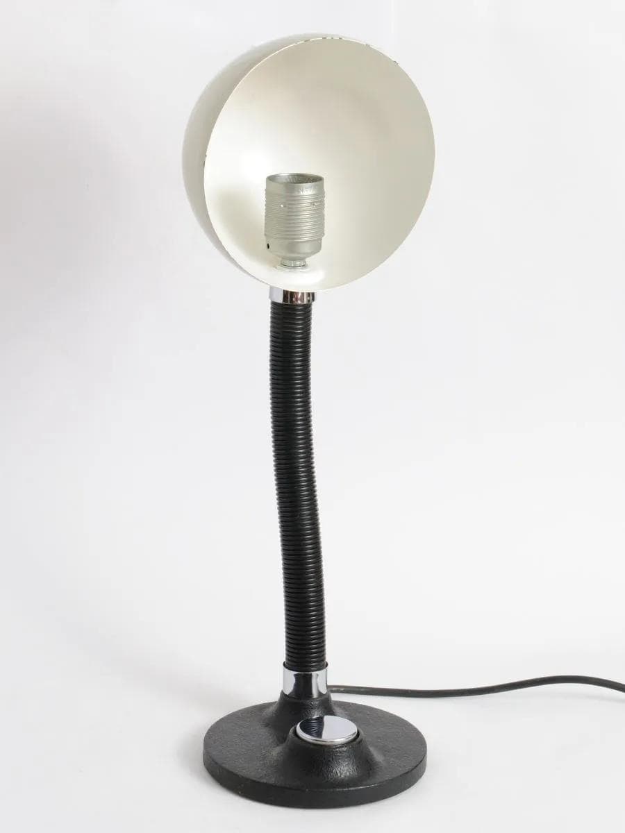 Desk lamp, ivory white, Hillebrand, Germany, 1970s. - 160384