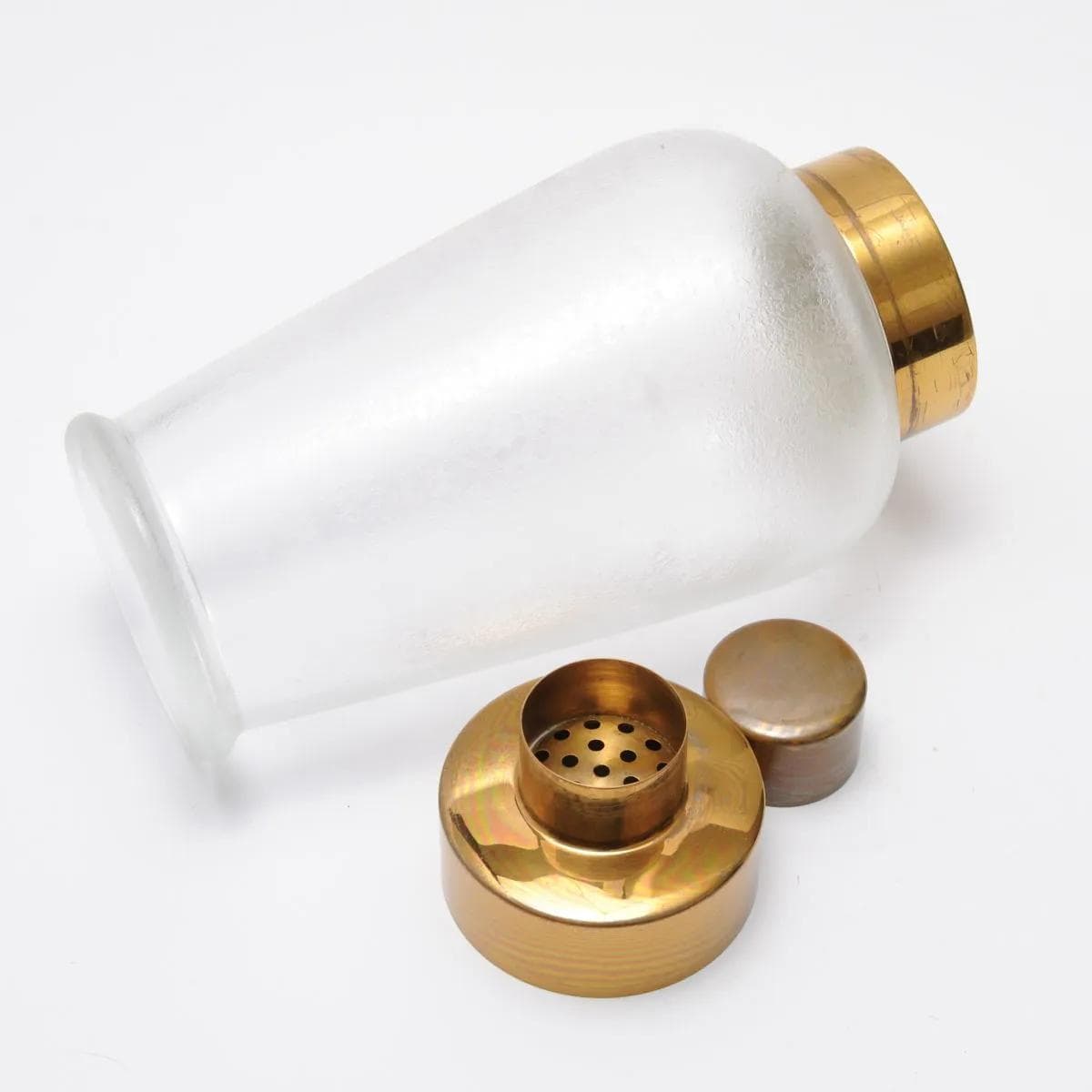 Shaker, white glass, Belgium, 1950s. - 160378