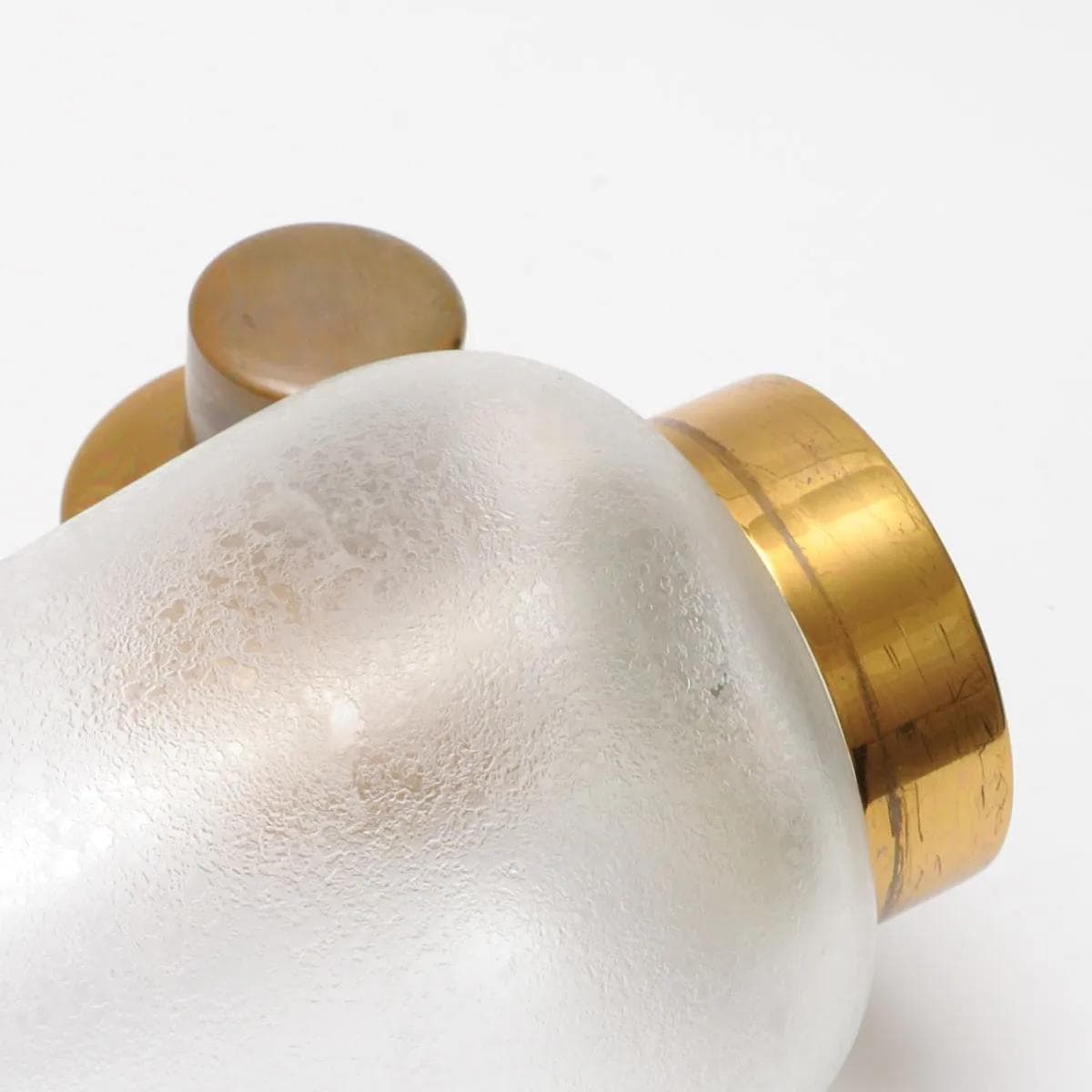 Shaker, white glass, Belgium, 1950s. - 160379