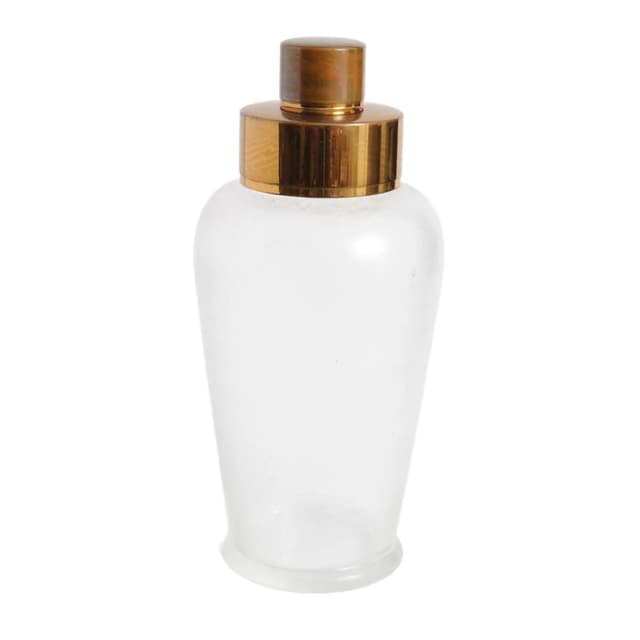 Shaker, white glass, Belgium, 1950s. - DIMENSION