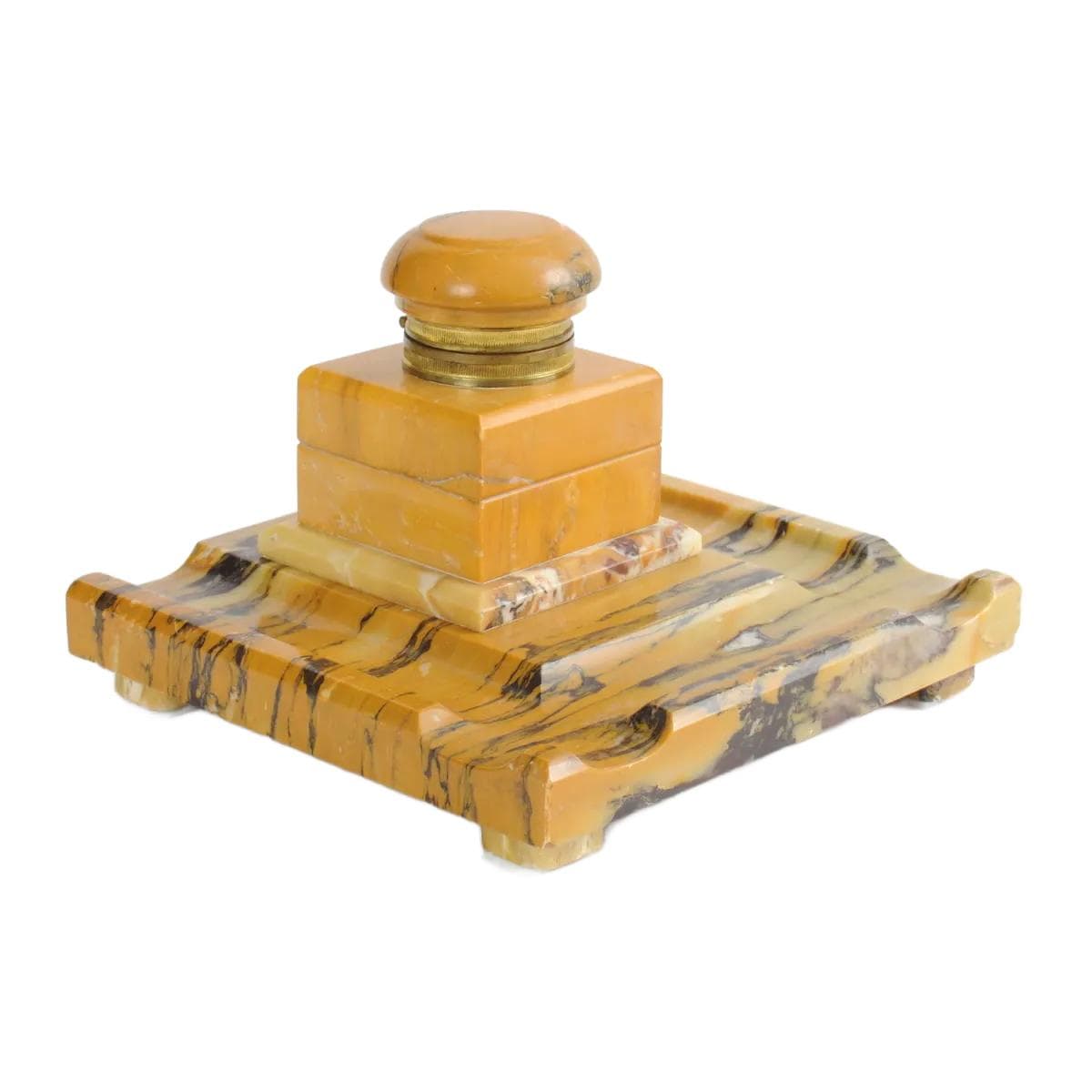 Kałamarz, marmur żółty, Francja, początek XX w.