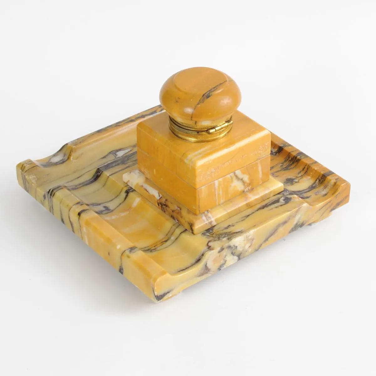 Kałamarz, marmur żółty, Francja, początek XX w. - 160368