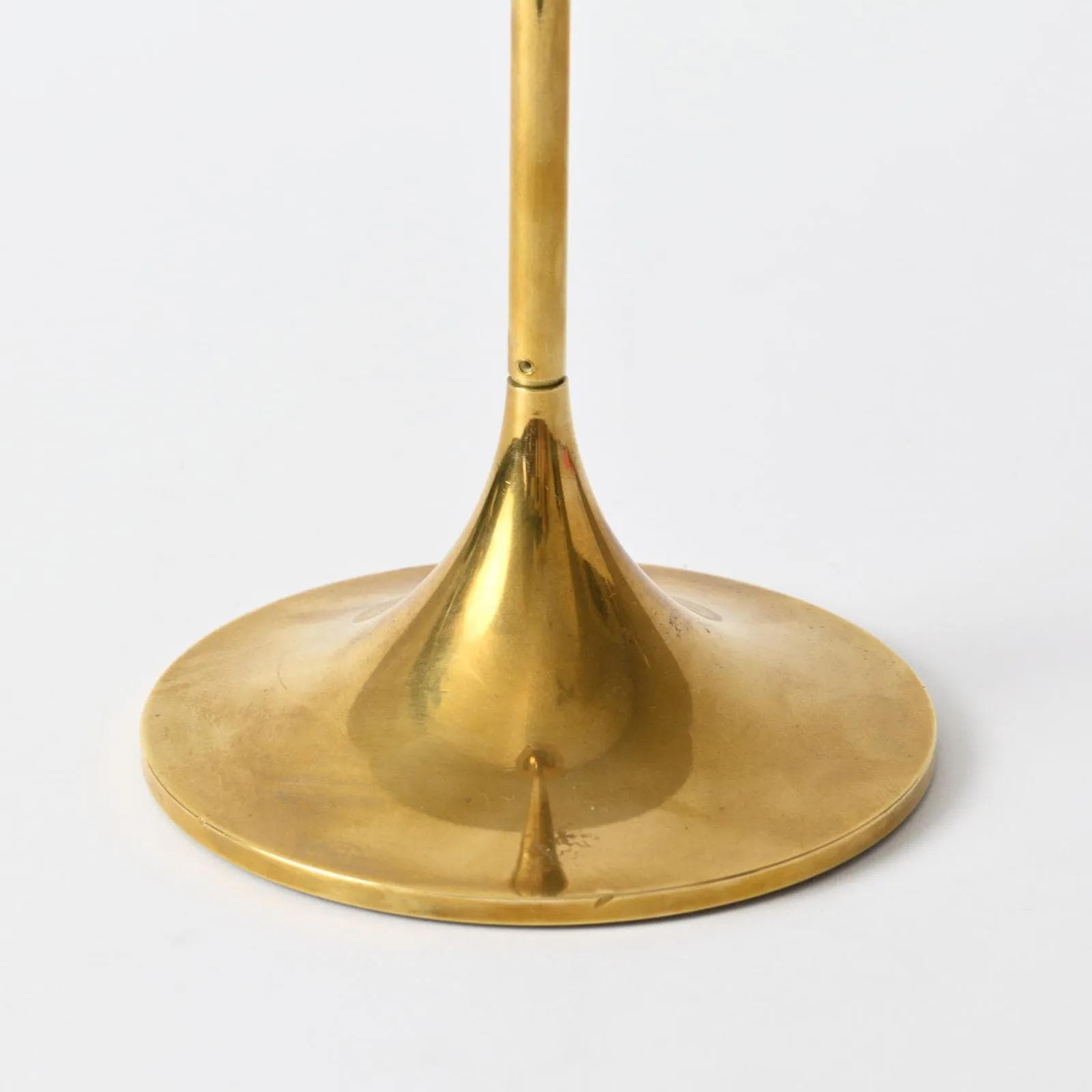 Komplet świeczników Hi-Fi, mosiądz złoty, proj. M. Bruel, Torben Orskov, Dania, lata 70. - 160361