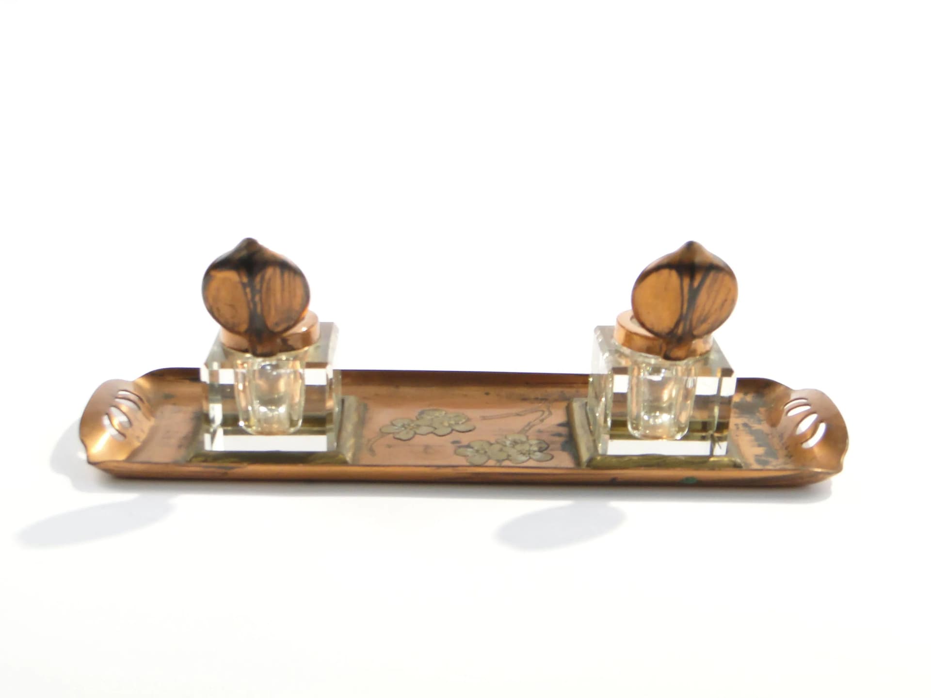 Art Nouveau Inkstand, transparent crystal, Austria, early 20th c. - 160733