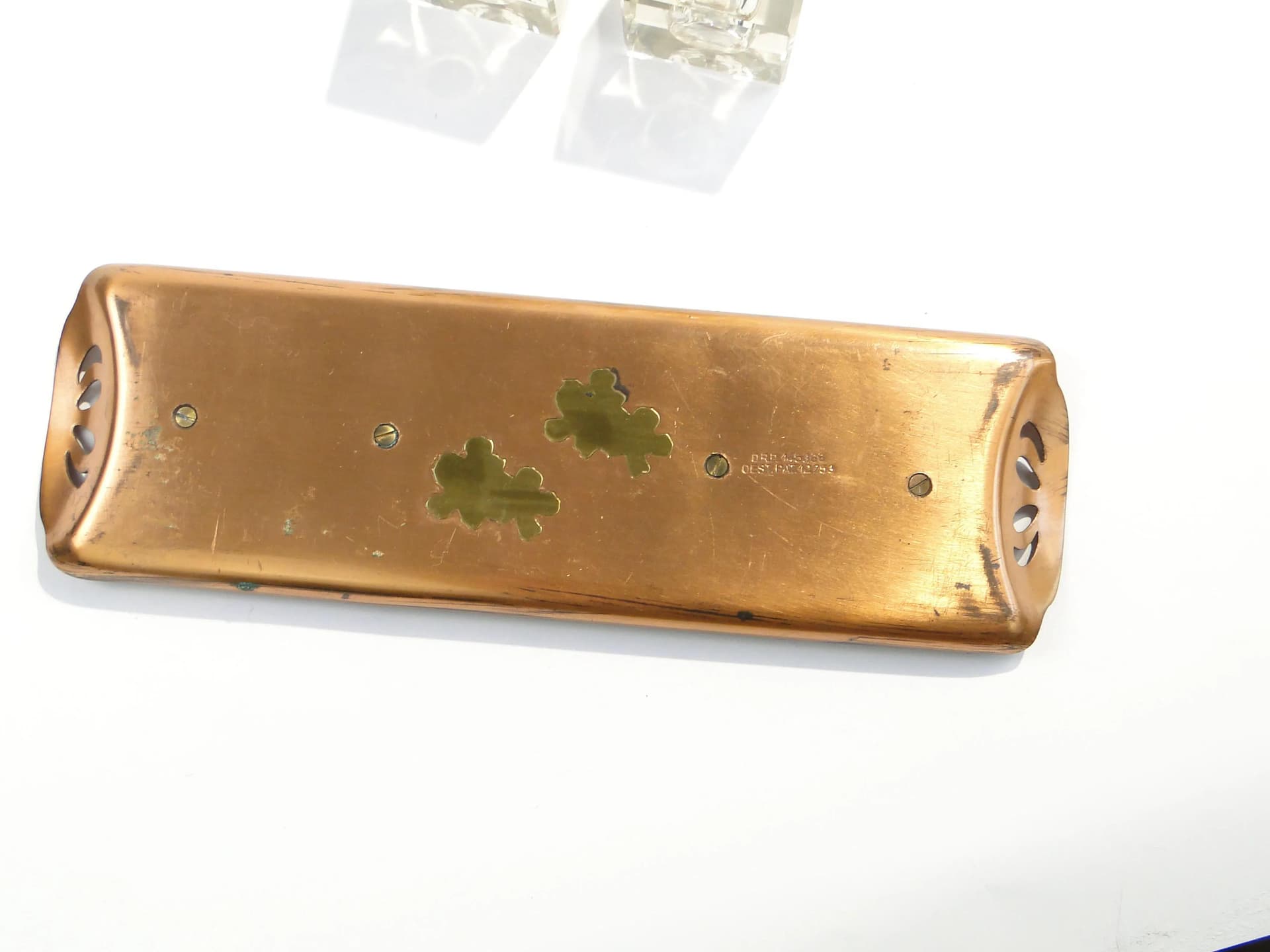 Art Nouveau Inkstand, transparent crystal, Austria, early 20th c. - 160737