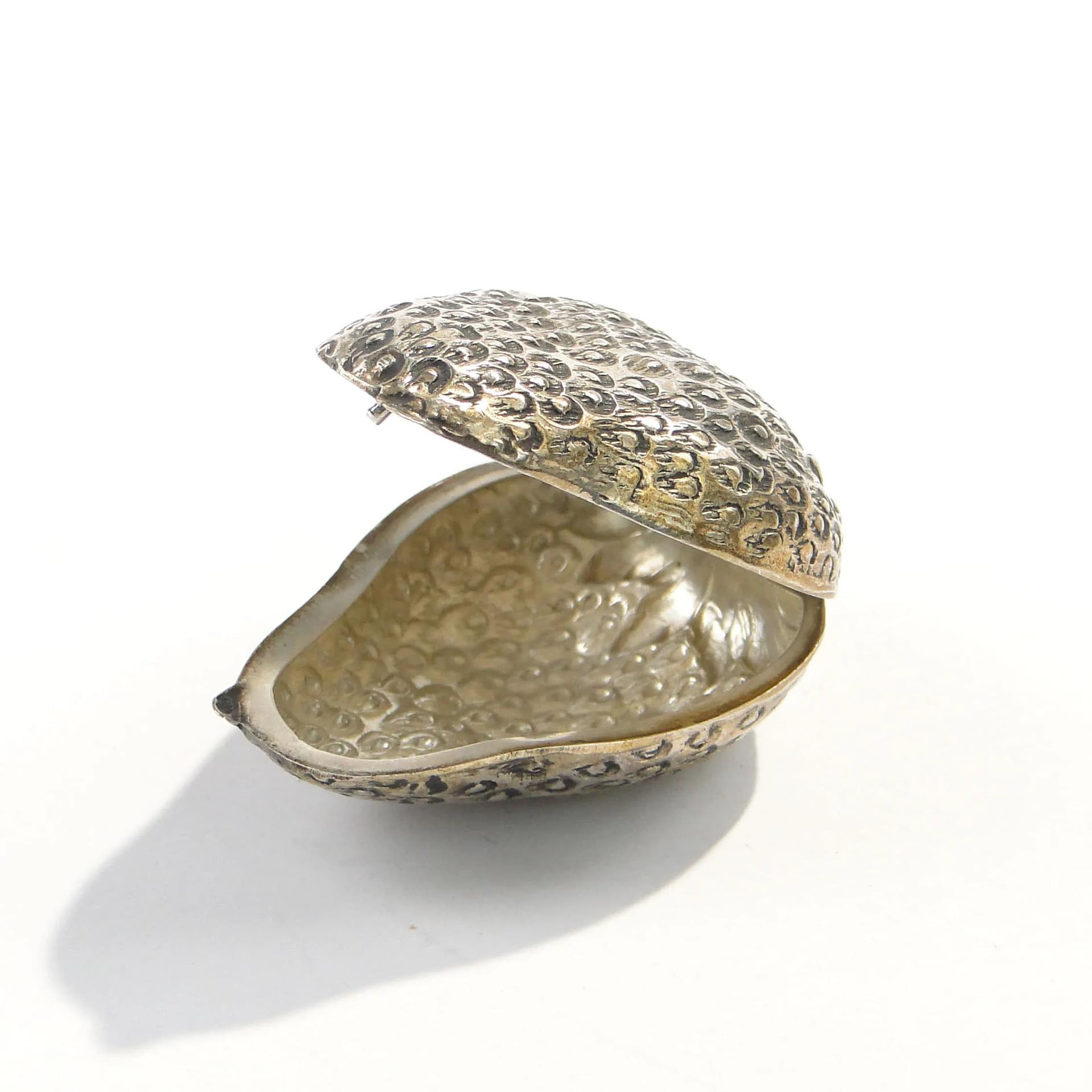 Ring Box Strawberry, Silver, Italy, 1950s - 160715